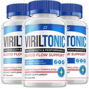 Viriltonic for Men Dietary Supplement, Viril Tonic Male Formula Pills, 3 Pack, 180 Capsules