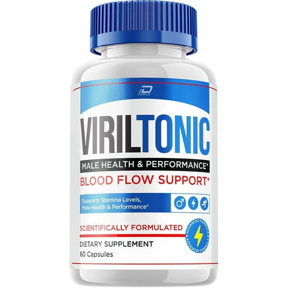 Viriltonic for Men Dietary Supplement, Viril Tonic Male Formula Pills, 60 Capsules