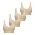 thumbnail image 1 of Virmaxy 4PC Womens High Impact Sports Bra 4PC Solid Ultra-Thin Large Bra Sports Bra Full Bra Cup Tops Underbra, 1 of 5