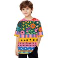 thumbnail image 1 of Virmaxy (5-15 Years) Boys Girls Fashion Casual Shirt Teenagers Solid Color Short Sleeve Round Neck Top Summer Loose Casual Trendy Pullover Shirt Multicolor-17 12 Years, 1 of 7