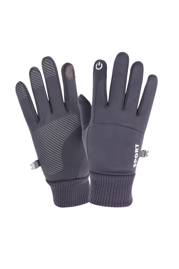 Autumn and Winter Gloves Men's Riding Driving Warm Padded Thickened Outdoor Touch Screen Waterproof Windproof Cold Gloves