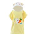 thumbnail image 1 of Virmaxy Axolotl Short Sleeve Wearable Bath Towel Poncho with Hood Super Soft Bath Robe Fun Wearable for After Bath Play,for 3.3'-4.6' Orange, 1 of 5