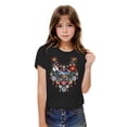 thumbnail image 1 of Virmaxy Boys Girls Fashion Printed Shirts Kids Baby Short Sleeve Cotton Tops Summer Loose Trend Pullover Shirt Black 3 Years, 1 of 4
