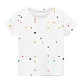 thumbnail image 1 of Virmaxy Boys Stylish Casual Shirt Children's Cartoon Printed Round Neck Short Sleeve Tops Summer Loose Casual Trendy Pullover Shirt White-1 3 Years, 1 of 3