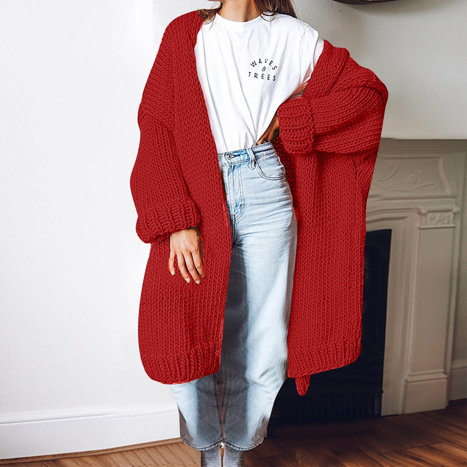 Mid Length Women's Knitwear Cardigan