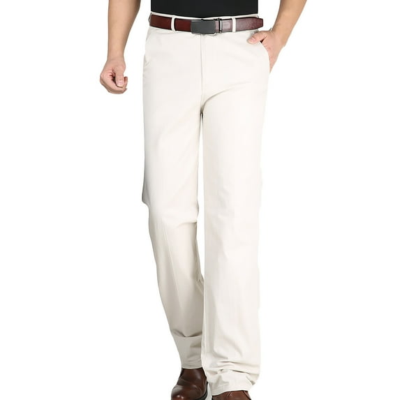 Virmaxy Cargo Pants For Men New Daily Holiday Formal Print New Business Men Slim Straight Trousers Men's Suit Pants Men West Navy-C L