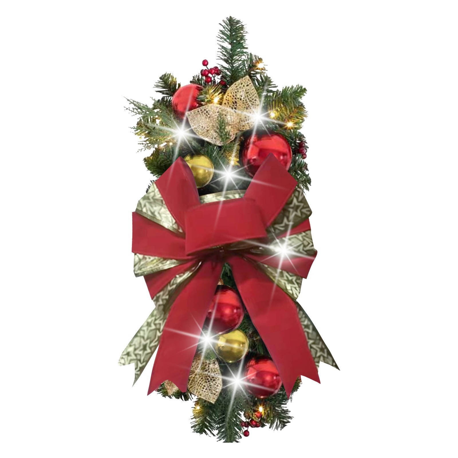 Virmaxy Discount 1pc Garland Stairs Front Door Decoration Christmas