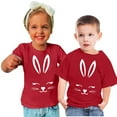 thumbnail image 1 of Virmaxy Happy Easter T Shirt for Toddler Baby Boys Girls 2024 Easter Day Gift for Toddler Boy Girl Kids Boys Girls Fashion Cute Short Sleeve Crew Summer Tee Red-B 9Y, 1 of 5