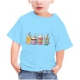 thumbnail image 1 of Virmaxy Happy Easter T Shirt for Toddler Baby Boys Girls 2024 Easter Day Gift for Toddler Boy Girl Kids Boys Girls Fashion Cute Short Sleeve Crew Summer Tee Sky Blue-A 4T, 1 of 3