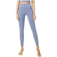 thumbnail image 1 of Virmaxy High Waisted Leggings for Women Soft Athletic Tummy Control Pants for Running Yoga Workout Fashion Solid High Waisted Pants Ladies Bottom Lift Yoga Pants Sky Blue S, 1 of 4