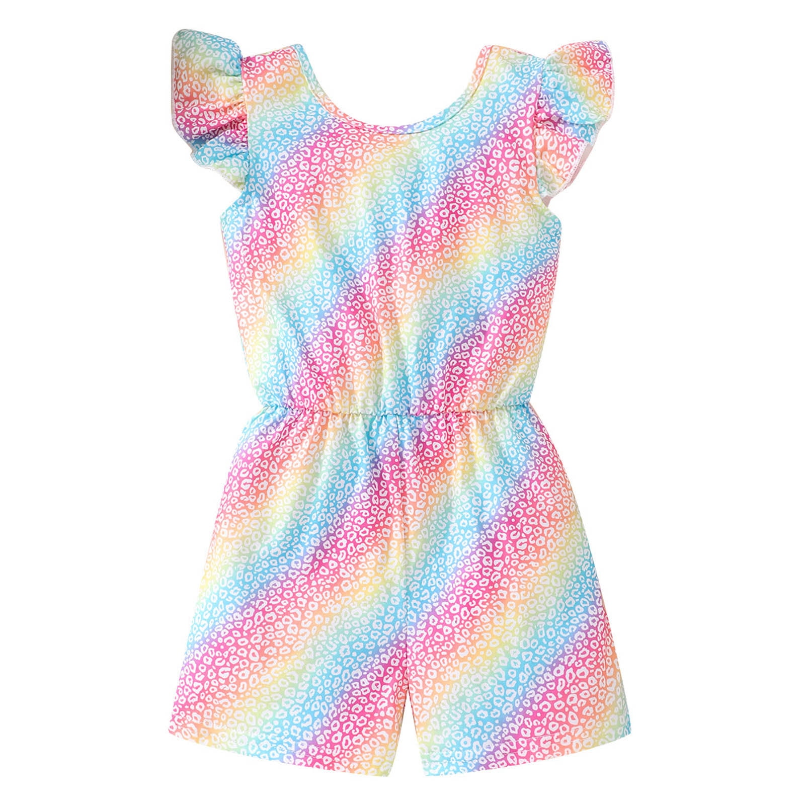 Combinaison Courte Fille No Kidding Manches Courtes Bleu Blanc Taille 4T