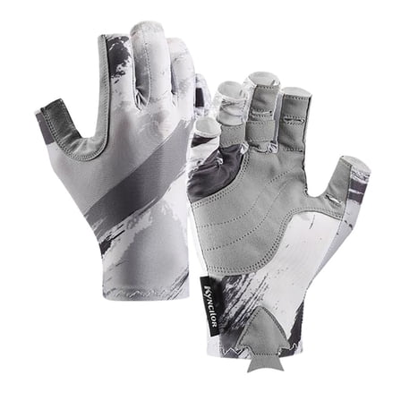 Virmaxy Kyncilor Outdoor Sports Open Finger Fishing Gloves Bike Riding Anti-Slip Breathable Half Finger Gloves