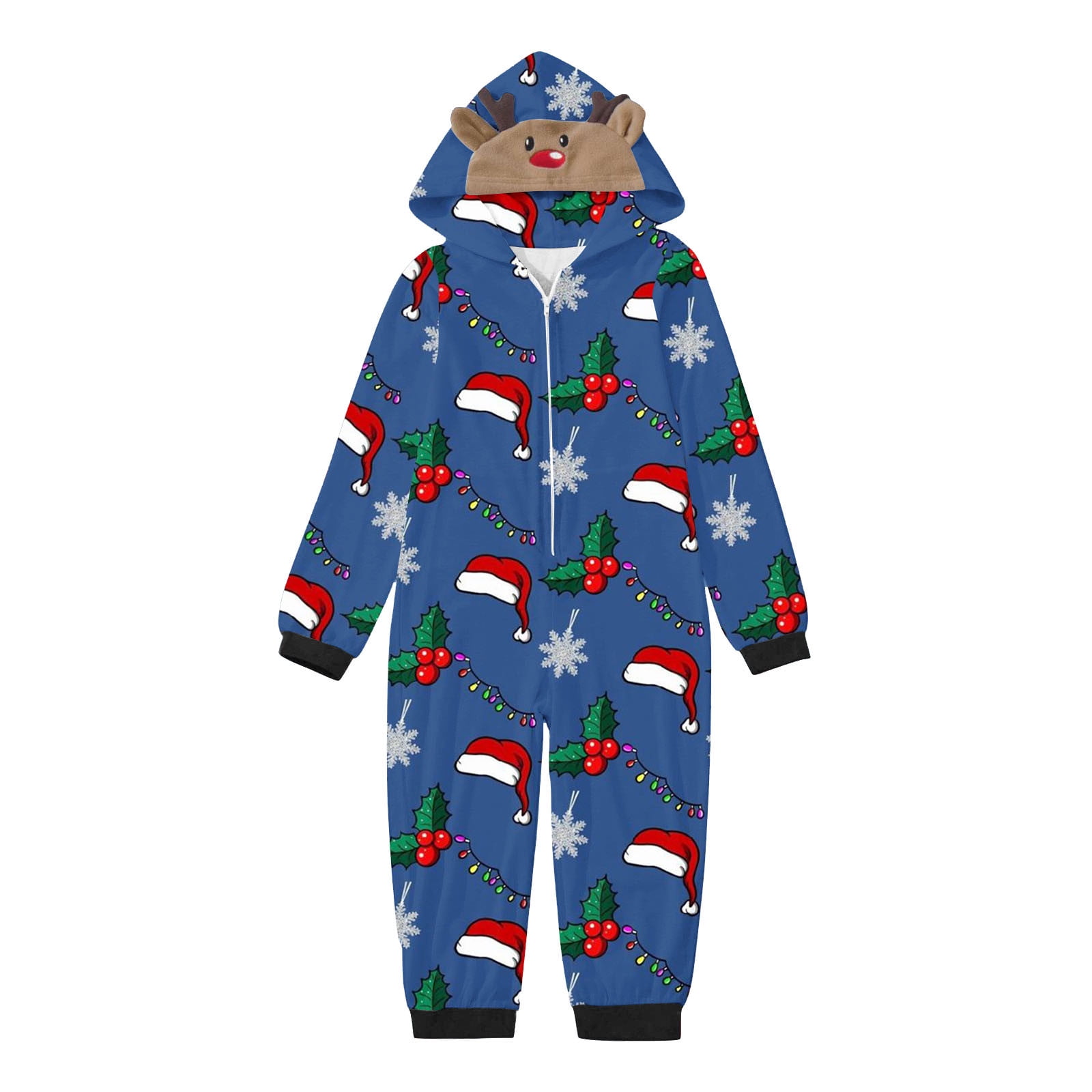 Pyjama Noel Couple Drole Giggling Getup Adults Christas Hooded