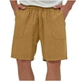 thumbnail image 1 of Virmaxy Men's Casual Comfort Shorts Drawstring Elastic Waist Shorts with Pockets Casual Comfortable Workout Shorts Drawstring Pockets Elastic Shorts Coffee 2XL, 1 of 9