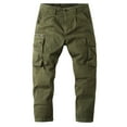 thumbnail image 1 of Virmaxy Men's Hiking Tactical Pants Taper Cargo Pants Long Casual Sport Pants Trousers Running Joggers Sweatpants Jogger Sweatpants Drawstring Outdoor Trousers with Pockets Green M, 1 of 4