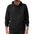 thumbnail image 1 of Virmaxy Men's Hoodie Sweatshirt Casual Pullover Top with 2 Pockets Solid Color Drawstring Hooded Sweatshirt for Daily Comfort Wear, 1 of 6