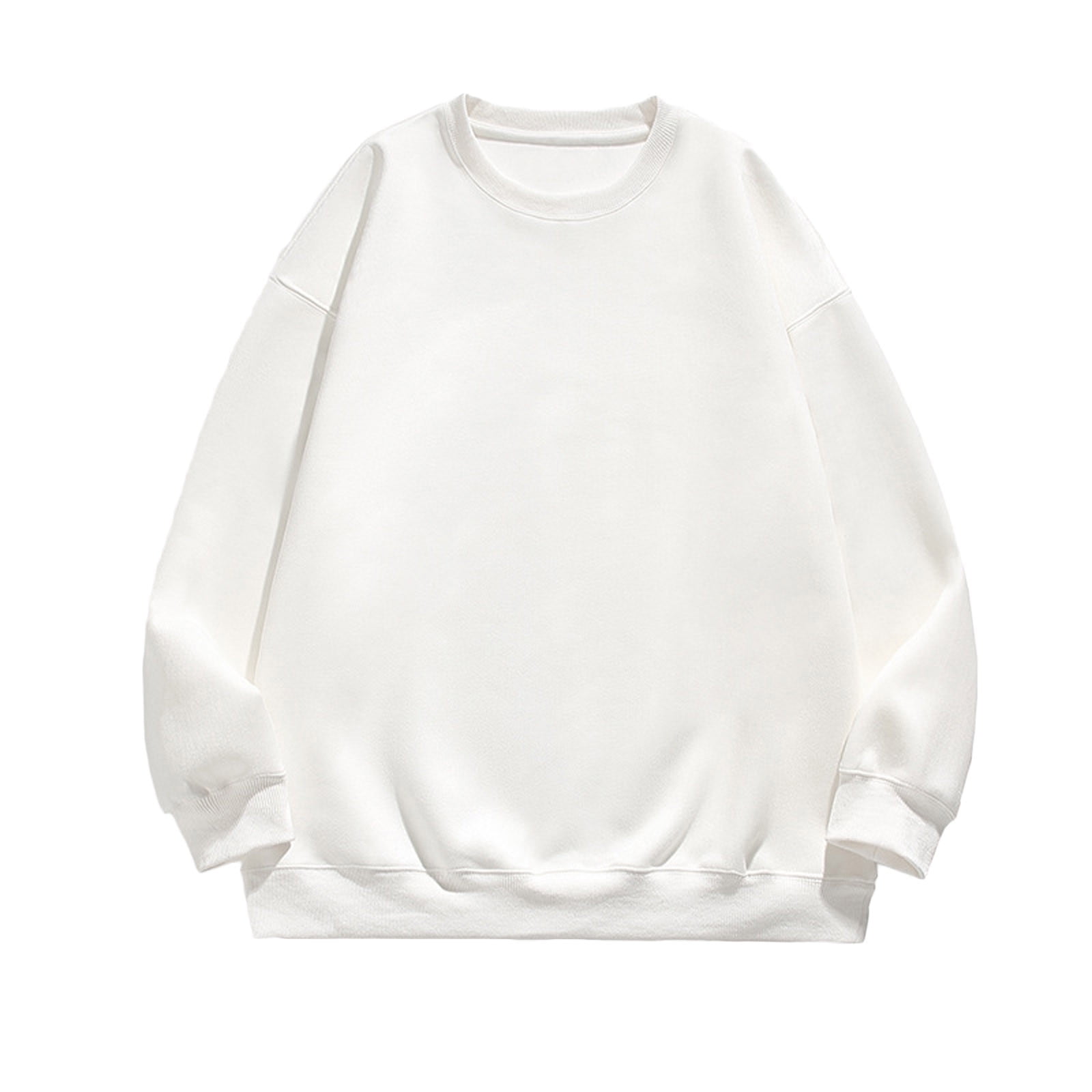 Virmaxy Men's Solid Color Crew Neck Sweatshirt Drawstring Pullover Sweatshirt Long Sleeve Tops Long Sleeve Crew Neck Tops/Shirts White 4XL Virmaxy Men's Solid Color Crew Neck Sweatshirt Drawstring Pullover Sweatshirt Long Sleeve Tops Long Sleeve Crew Neck Tops/Shirts White 4XL