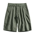 thumbnail image 1 of Virmaxy Mens Cargo Shorts Athletic Leisure Multi-Pockets Relaxed Summer Beach Shorts Pants Solid Color Fashion Drawstring Work Pants Olive Green-B 2XL, 1 of 6