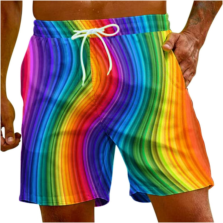 Rainbow basketball shorts sales