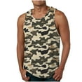 thumbnail image 1 of Virmaxy Mens Trendy Camouflage Tank Top Summer Loose Fit Standard Straps Blouse Performance Workout Muscle Cut Tee Tops Going Out Vest Multicolor-6 M, 1 of 4