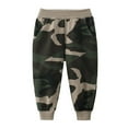 thumbnail image 1 of Virmaxy Toddler Baby Boys Cotton Sweatpants Camouflage Elasticated Waist Sports Pants With Pocket Winter Fall Warm Fashion Casual Pants For Kids Camouflage 3T, 1 of 8