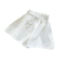 thumbnail image 1 of Virmaxy Toddler Baby Girls Cute Shorts 2-11Y Girls Spring Summer Shorts Childrens Pants Summer New Girls Casual Shorts Childrens Pants Solid Color Pants Girls Shorts White 2Y, 1 of 6