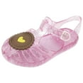 thumbnail image 1 of Virmaxy Toddler Baby Girls Jelly Sandals New Closed Toe Beautiful Flower Decorative Roman Sandals Hollow Out Anti Skid Soft Sole Buckle Sandals Comfort Premium Summer Beach Sandals Pink-A 1.5, 1 of 9