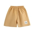 thumbnail image 1 of Virmaxy Toddler Baby Lightweight Shorts (1-6Y Old) and Summer Elastic Waist Tie Children's Animal Print Casual Pants Children's Shorts In Small Children Outside Pants Yellow-C 2-3 Years, 1 of 5