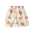 thumbnail image 1 of Virmaxy Toddler Baby Lightweight Shorts (1-6Y Old) and Summer Elastic Waist Tie Children's Animal Print Casual Pants Children's Shorts In Small Children Outside Pants Beige-B 3-4 Years, 1 of 3