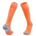 thumbnail image 1 of Virmaxy Unisex Kids Terry Sole Over The Knee Soccer Socks Thick Breathable Stockings Socks for Training Matches and Sports Activities, for 6-17Y, 1 of 4