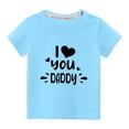 thumbnail image 1 of Virmaxy Unisex Kids Valentine's Day Basic Tee Toddler Baby Boys Girls Love Heart Graphic T-shirt Crew Neck Pullover Shirt Spring Summer Short Sleeve Cotton Casual Baggy Tees Blue-B 7Y, 1 of 4
