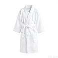thumbnail image 1 of Virmaxy Waffle Weave Kimono Robe Breathable Long Sleeve with Belt and Pockets Lightweight Loungewear for Home and Travel,for 3.3'-3.8' White, 1 of 9