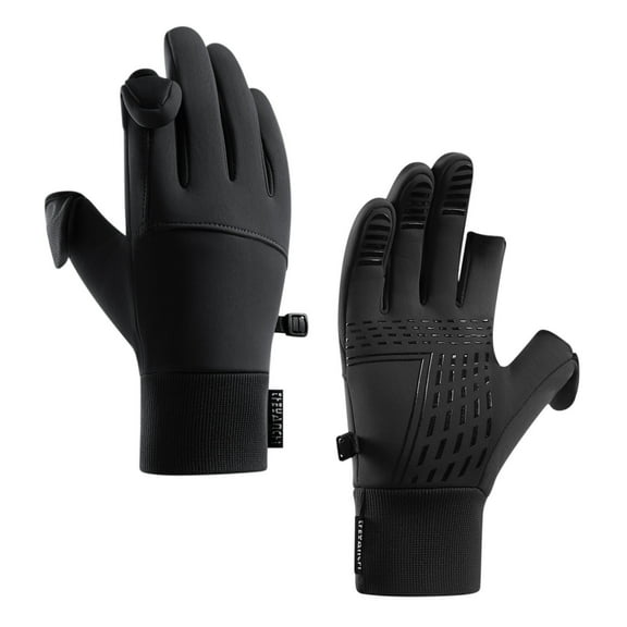 Virmaxy Warm Gloves and Winter Plus Velvet Thick Wool Mouth Outdoor Riding Driving Sports Screen Gloves Women