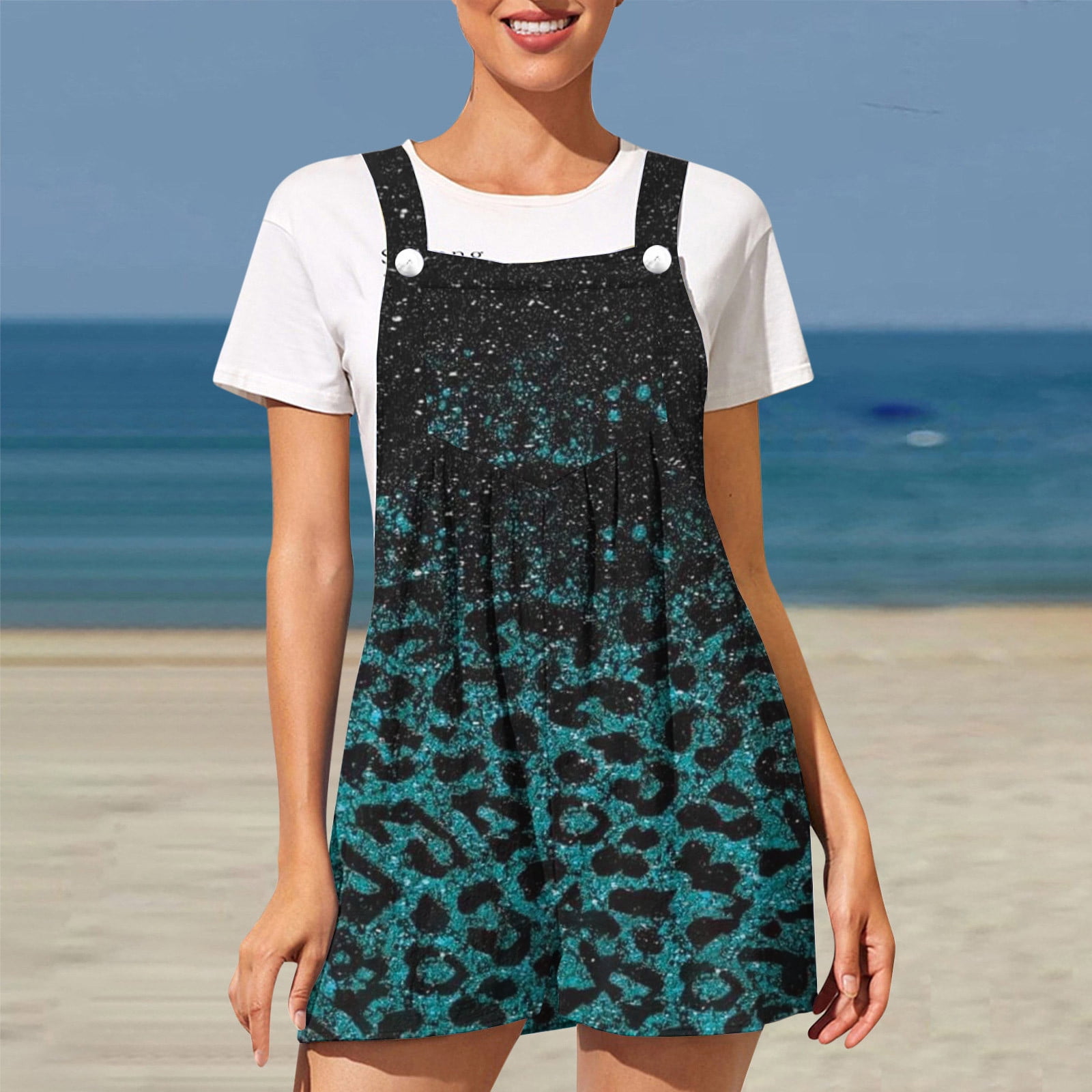 Sarah - Comfortable Printed Overalls main image 1