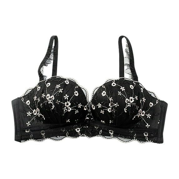 Virmaxy Women's Full Figure Wireless Bra Strapless Underwear With No Fading Alluring Strapless Bra Summer Thin Black 36