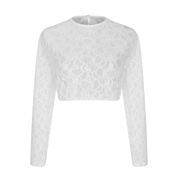 Virmaxy Womens 2024 Tops Oktoberfest Lace Fitted V-Neck Short Sleeve Tops Stand-up Collar Blouse Dirndl Blouse Lace Blouse For Oktoberfest Tops White-19 XXXL