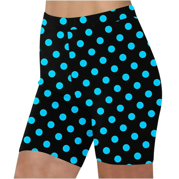 Virmaxy Womens Athletic Workout Running Shorts High Waist Summer Printed Bottoms Beach Shorts Summer High Waisted Shorts Summer Casual Stretch Short Sport Shorts Light Blue L