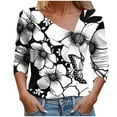 thumbnail image 1 of Virmaxy Womens Blouses Long Sleeve Shirt Women Casual Fashion Solid Color Button T-Shirt Long Sleeves One Shoulder Top Blouse Tops White-2 XXL, 1 of 5