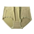 thumbnail image 1 of Virmaxy Womens Boyshorts Underwear Panties Warm Double-Layer Lenzing Modal Ladies Panties Comfortable Mid-Waist Silver Ion Antibacterial Triangle Bottom Pants Green M, 1 of 2