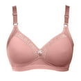 thumbnail image 1 of Virmaxy Womens Bras No Underwire Full Support Fashion Bra Wire Free Underwear OnePiece Bra Everyday Underwear Bras Oversized Alluring Wireless Everyday Bras Coffee 42, 1 of 3