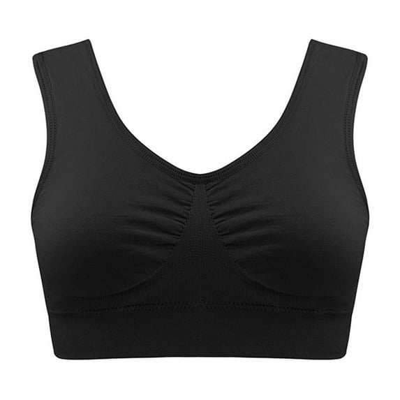 Virmaxy Womens Wireless Bra Comfortable Non-Marking Body Shaping Wirefree Bra Shockproof Seamless Underwear Comfortable Seamless Body Shaping Wireless Bra Shockproof Seamless Underwear