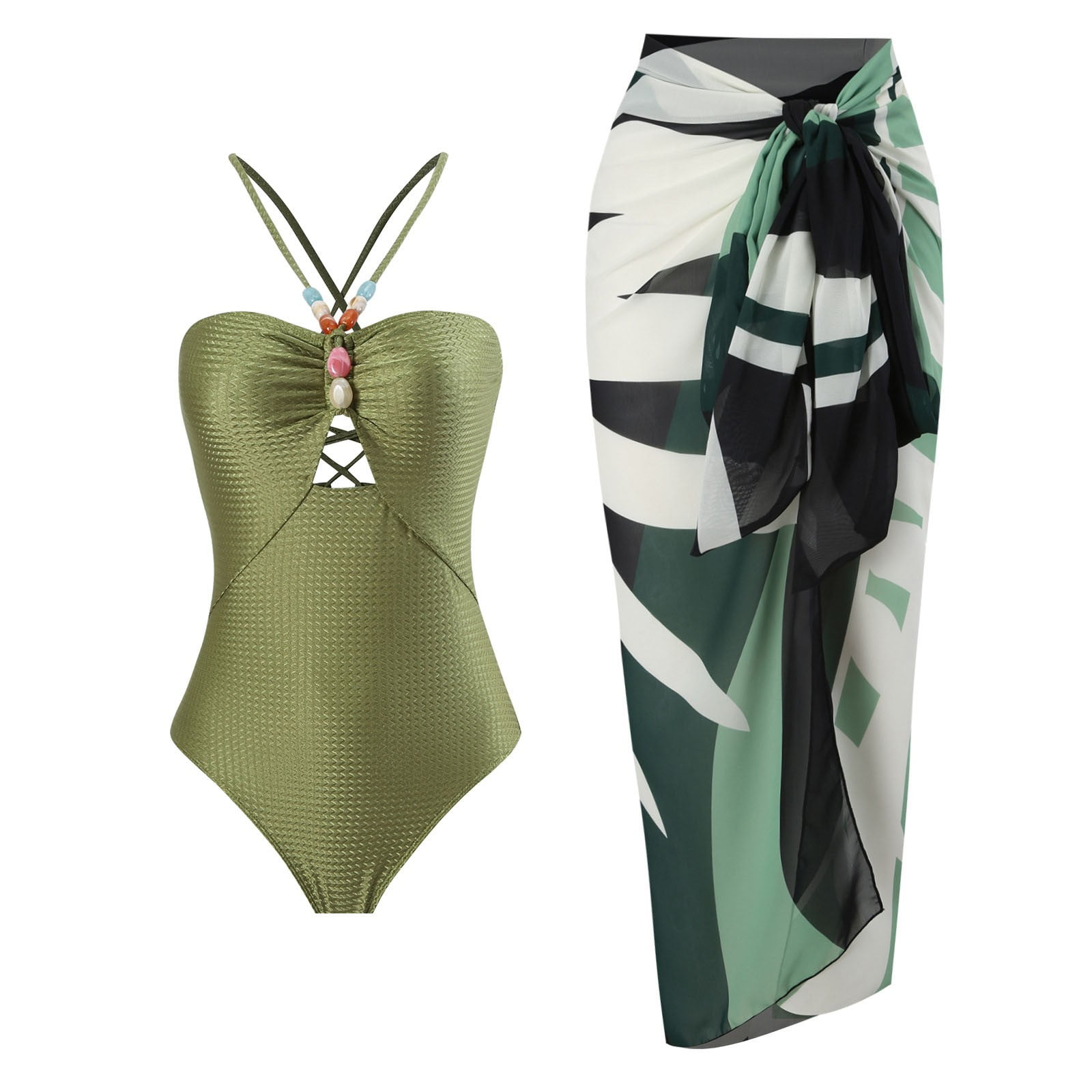 One Piece Conservative Bow Ins Style Swimsuit Vacation Dress One Piece Conservative Bow Ins Style Swimsuit Vacation Dress