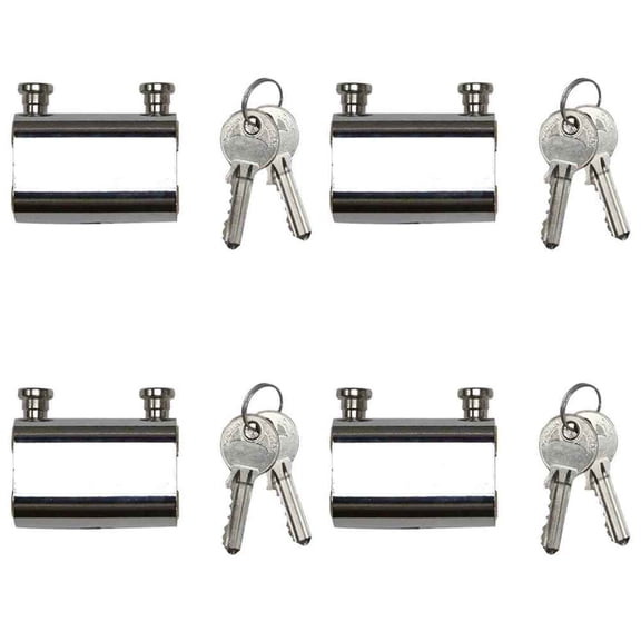 Viro Panzer Lock For 9/32" Security Chain - 4 Pack