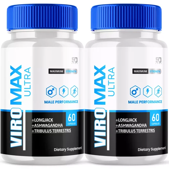Viromax Ultra Male Health Pills - Enhance Intimate Drive and Vitality (2 Pack)