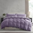 thumbnail image 1 of Virtu 3-Piece Duvet Cover Set, Soft Prewashed Bedding Set Queen with Pillow Shams, Grayish Purple, 1 of 8