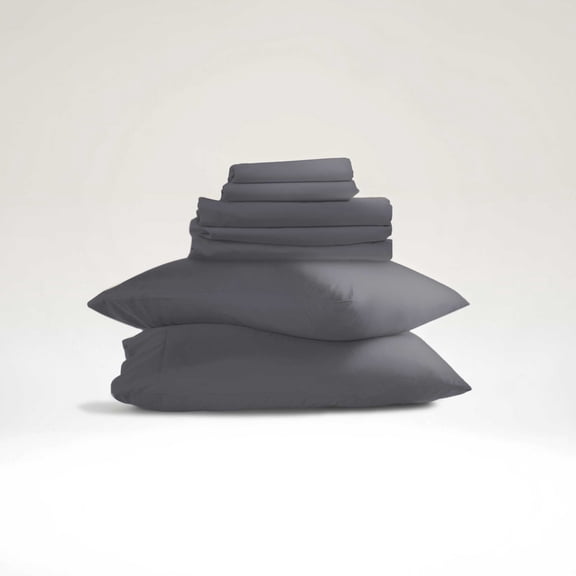 Virtu 7 PC KingBedding Set, Luxury Microfiber Duvet Cover With Sheets KingBed Sets