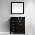 thumbnail image 1 of Virtu Caroline Parkway 36'' Single Bathroom Vanity Set with Black Galaxy Granite Top and Mirror, 1 of 3