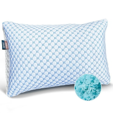 Virtu Cooling Memory Foam Pillows For Bed, Reversible Standard Pillow Size
