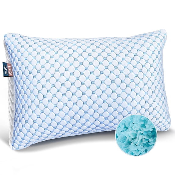 Virtu Temperature Regulating Memory Foam Pillows King Size Cooling Pillow, Adjustable Memory Foam Pillow King Pillows 20" X 36"