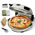 thumbnail image 1 of Virtu Electric Pizza Oven & Pizza Maker Machine, 12 Inch Pizza cooker for Kitchen Countertops up to 790°F, Cream, 1 of 7